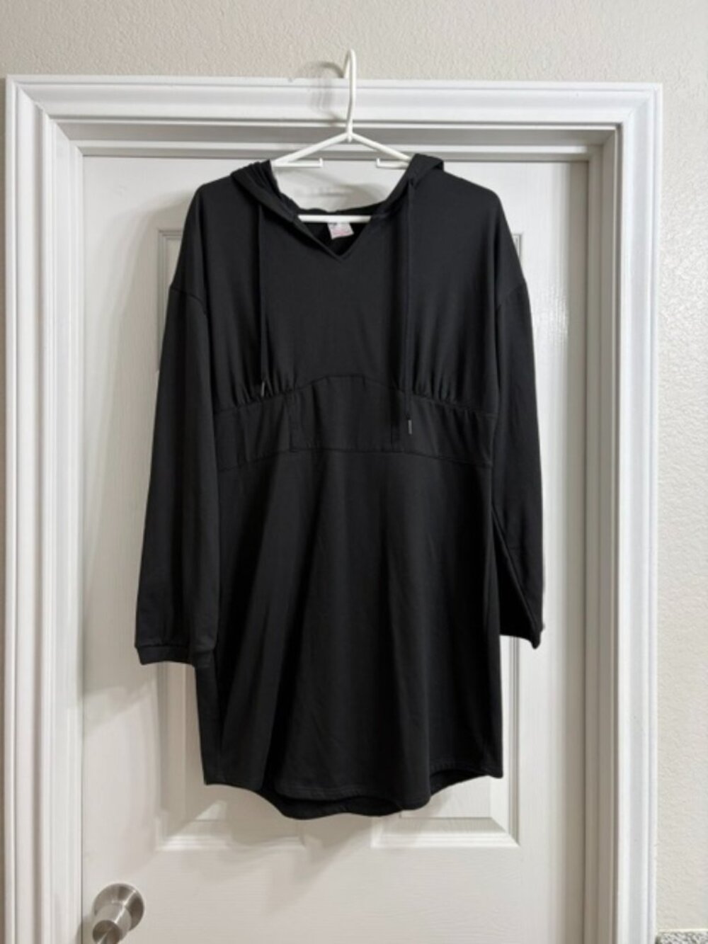 No Boundaries Brand Women's Black Hoodie Dress, Size Juniors XXL, NWT
